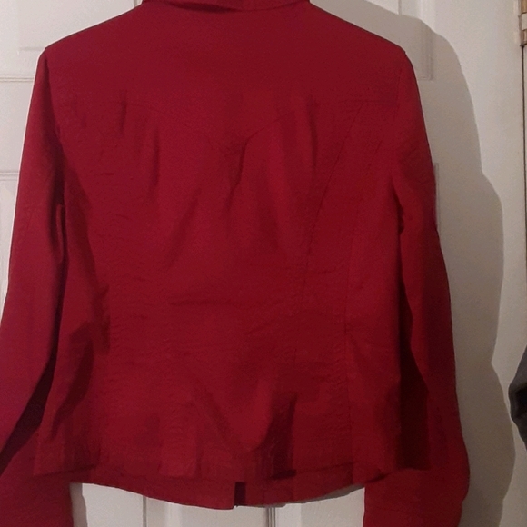 Red Button Up Jacket - Picture 4 of 4
